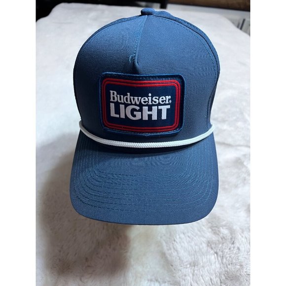 Budweiser Light trucker blue hat one size - Picture 4 of 5